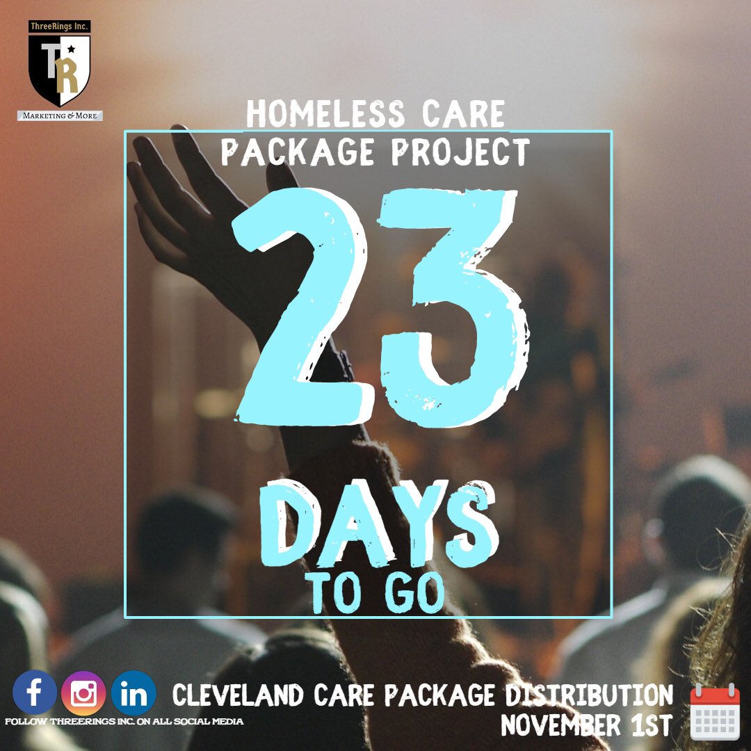 ThreeRingsInc's tweet image. Approaching Quickly || #HomelessCarePackageProject - 2019 Will be the Most Impactful Year Yet! Have You Donated Yet? #HCPP x #TTRW™️