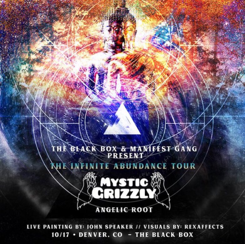 ColoradoEDMfam_'s tweet photo. 🔮🐻GIVEAWAY🐻🔮

Winner will receive two (2) tickets to Mystic Grizzly at The Black Box on 10/17

To enter you must:

#1: Follow us, @mystic_grizzly, &amp; @TheBlackBox5280 
#2: Retweet this tweet

GOOD LUCK! Winner announced on 10/15 https://t.co/lG83louDGs