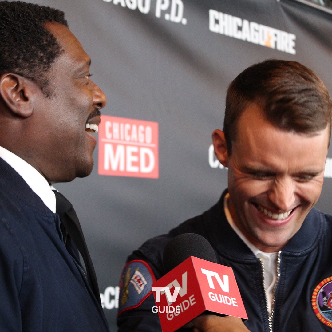 TVGuide's tweet photo. Eamonn Walker and @Jesse_Spencer kept us in stitches 😂 https://t.co/b9rBjEzAXY