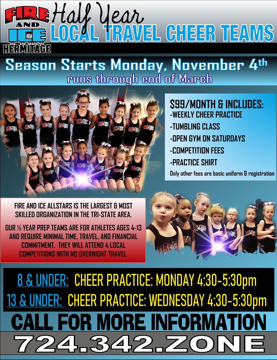 TZFireandIce's tweet photo. Starts Nov. 4th! Short season. Low fees. Great program! https://t.co/376KNTeJQ1