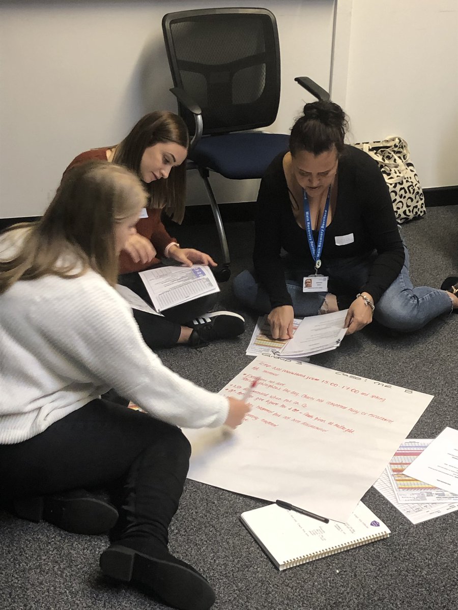 Precept_UHP's tweet photo. Fantastic 2nd #TREAT day in a row! Some fab group work on track & trigger of the deteriorating patient case scenarios, as well as some excellent discussions on #Sepsis through the new ‘silent discussion’ teaching method which was really embraced! #SafeNurses #ClinicalSkills https://t.co/mLyt2wZIMe