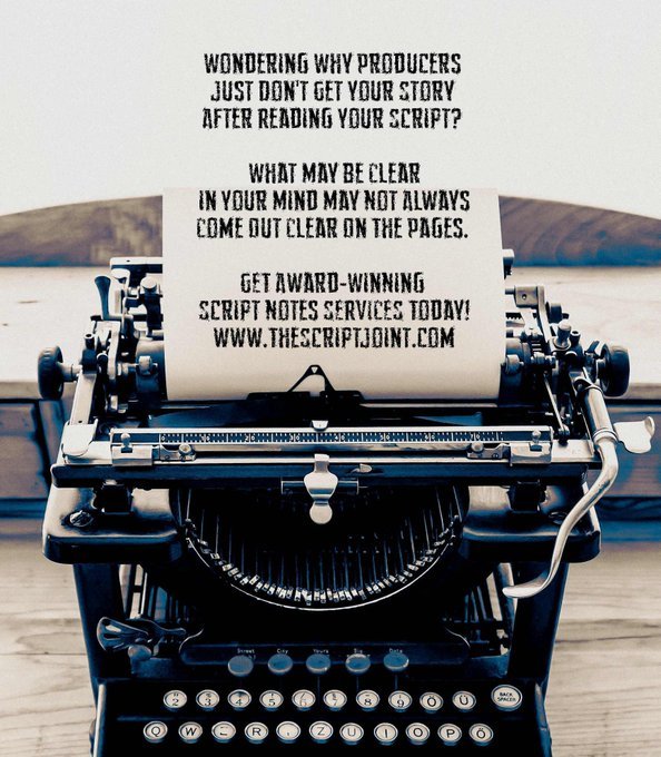 TheScriptJoint's tweet image. Getting Ready to Enter your Script in a Screenwriting Contest? First, Get Thorough Story Development Notes at thescriptjoint.com/script-notes.h… and Take Your Script to the Next Level. #ScreenplayAnalysis #scriptconsulting #TheScriptJoint