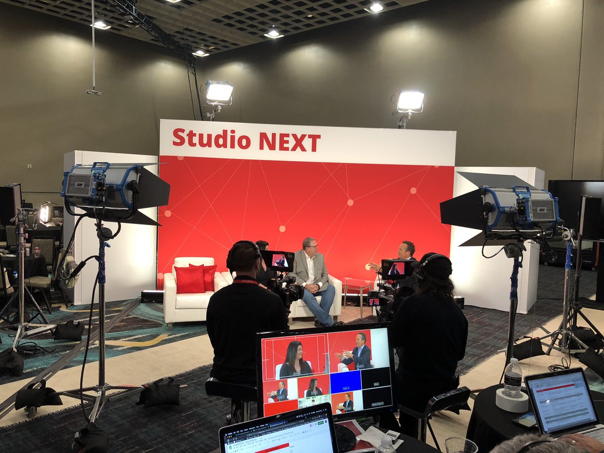 Studio NEXT is going great guns at #HitachiNEXT. Looking forward to seeing all the great content from the team. #dataops #contentmarketing. #lightscameraaction 🎬