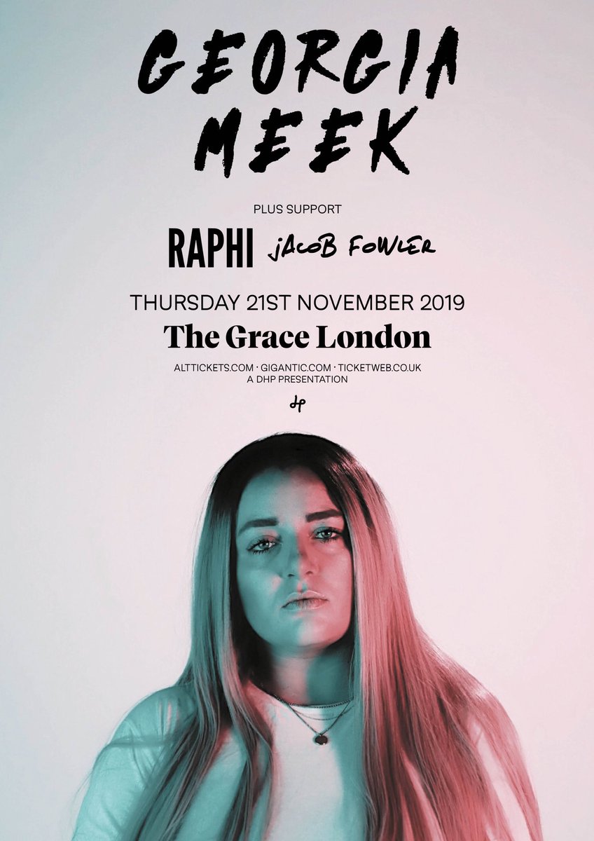 Raphimusic's tweet photo. I’m so excited to announce I’ll be supporting my wonderful friend and badass pop ⭐️ @iamgeorgiameek for her headline show on the 21st Nov @thegraceldn !! Doors 7pm... DON’T MISS OUT AND GRAB YOUR TICKET NOW!!🌹🌹 It’s that time to party together again! https://t.co/2ATom2XpqE  🖤 https://t.co/1idt73YE00