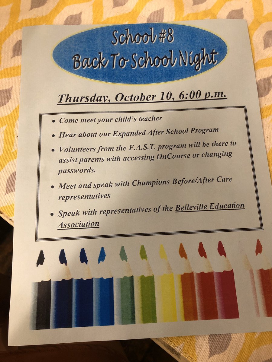 Miss_Lewis209's tweet photo. BACK TO SCHOOL NIGHT TOMOROW! See you all there! https://t.co/JPFREMn861