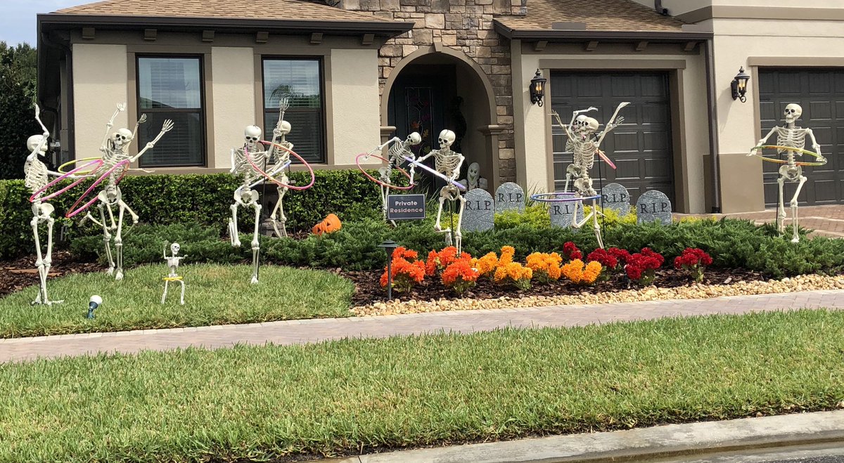 sami_grayce's tweet photo. The skeletons have been meditating, hula hooping, playing twister, and casting spells! 💀🎃 https://t.co/AJJn0Ey0ww