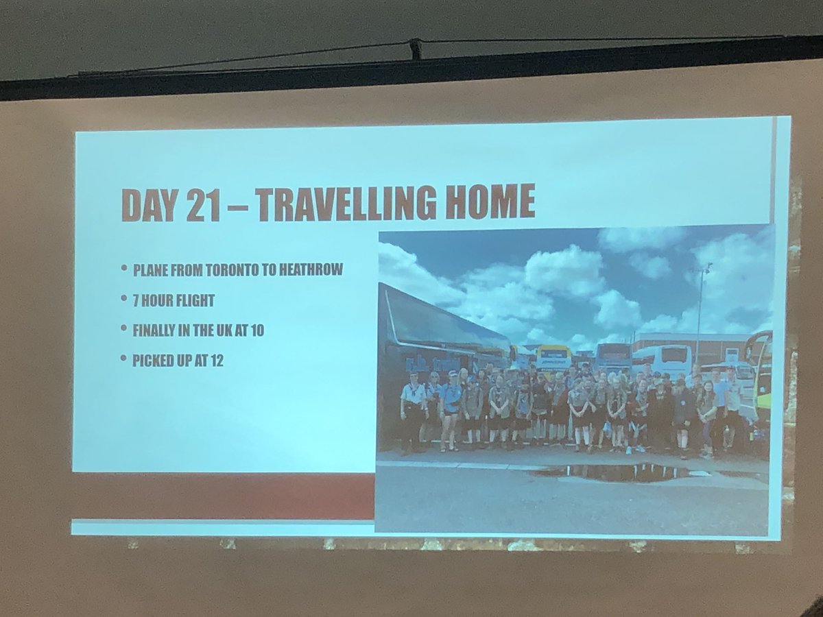mattbloomer's tweet photo. Great evening at Leamington District Scouts AGM, listening to @WarksWSJ explorer scouts talk about their @ukcontingent adventure to @2019_wsj in the USA! @WarksScouts #SkillsForLife #adventure https://t.co/zkT3cD2GtM