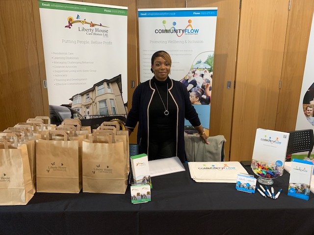 libertyhouse55's tweet photo. Today Liberty House was with the Department of Work and Pensions for their Job Fair. It was a chance for Liberty House and Community Flow to share the work we’re doing, but also for us to open our doors to new staff and new opportunities within Health and Social Care. https://t.co/tNQPJf2LMV