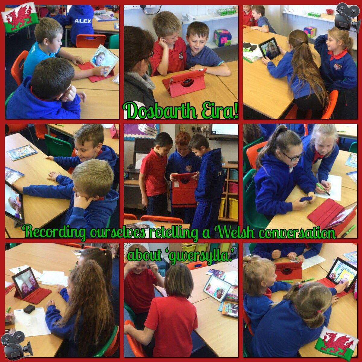 PPS_Eira's tweet image. #DosbarthEira recorded themselves retelling a Welsh telephone conversation about ‘gwersylla.’ Does anyone know what that means? 🤔🏴󠁧󠁢󠁷󠁬󠁳󠁿 @Phip_Primary #phipwelsh #phipict 🎥