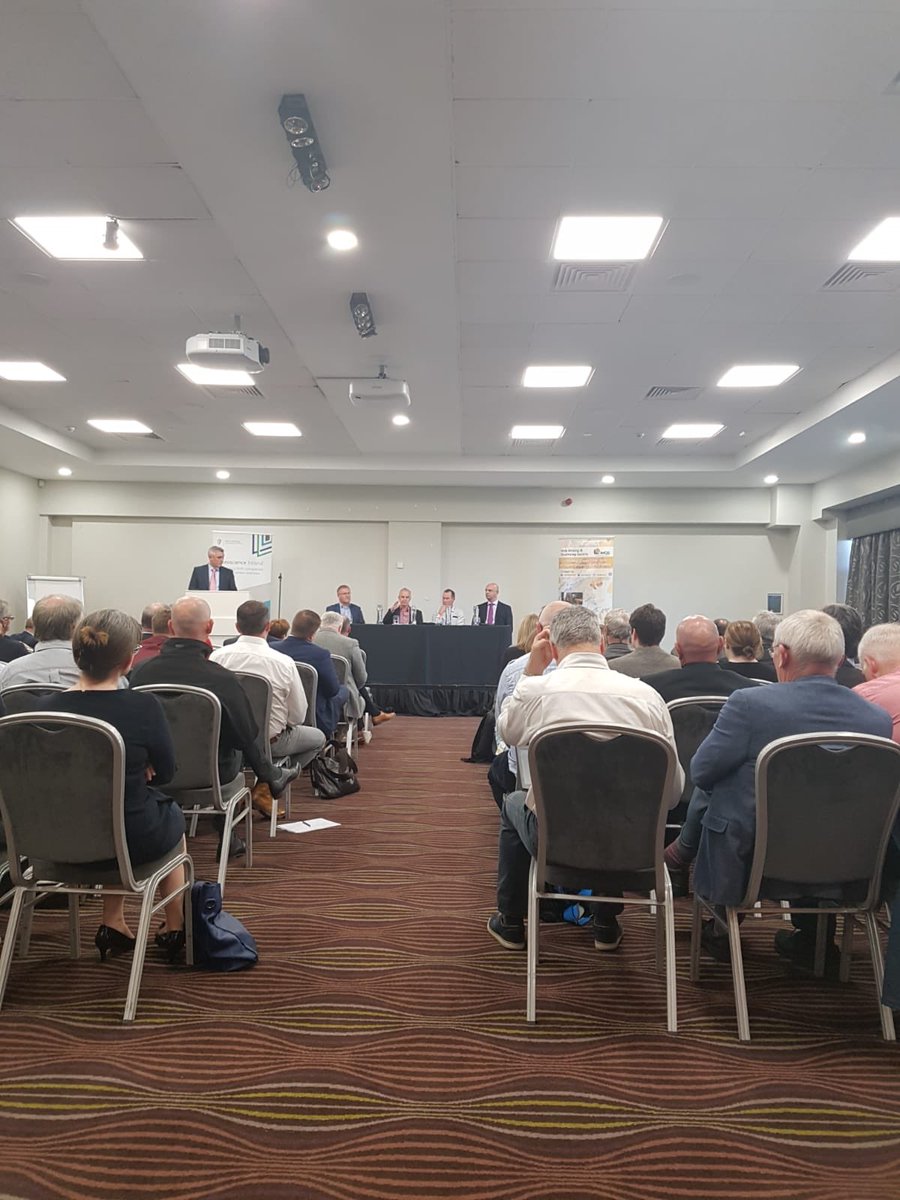 Brendan Morris and Stephen Wheston on a panel at the Ireland Mining Conference in Dublin yesterday #Bmorris1313 #imqs