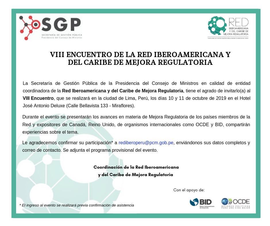 RED Iberoamericana y Caribe de Mejora Regulatoria (@rediberoamer) on Twitter photo 