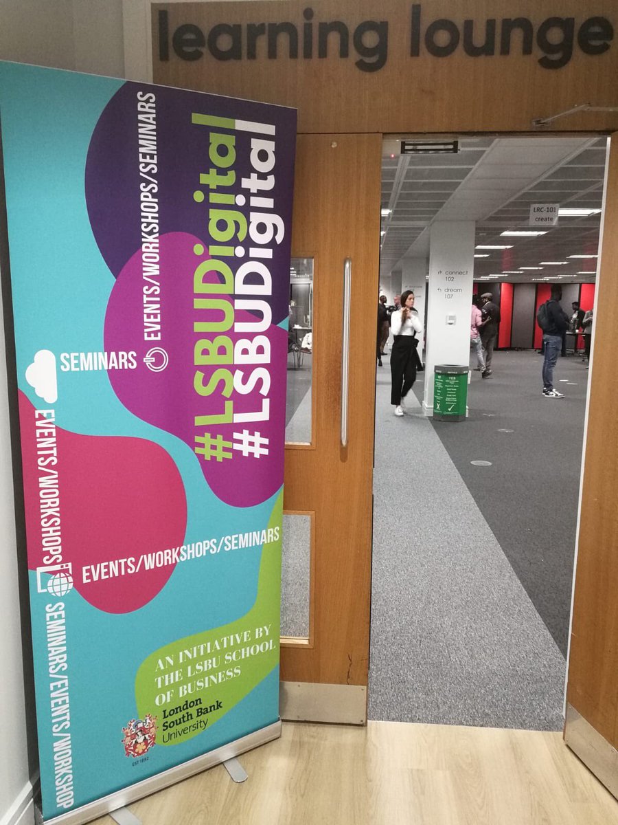 moorewis's tweet photo. The inaugural #LSBUDigital event ⁦@LSBU_BUS⁩ is standing room only.Sold out! Great to see so many different members of our LSBU community here learning and experiencing AR and VR first hand.The future is now ⁦@LSBU_BUS⁩.
#future #AR #VR #Digital https://t.co/7IcPQAtj6t