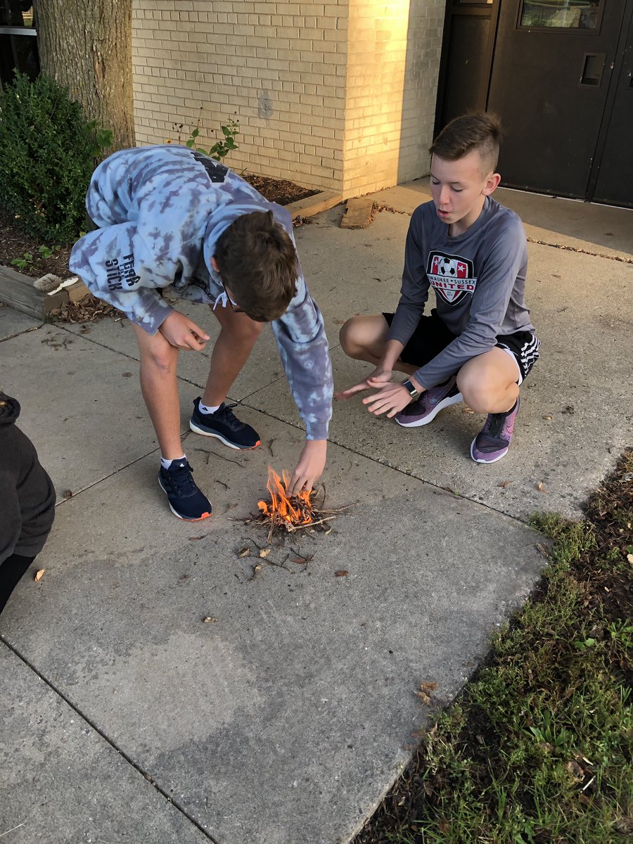 Today in Project Wilderness, we carried out our plans to create fire 🔥🔥🔥<a href="/STEM_Saratoga/">@STEM_Saratoga</a> <a href="/edUcation_frwd/">James Murray</a>
