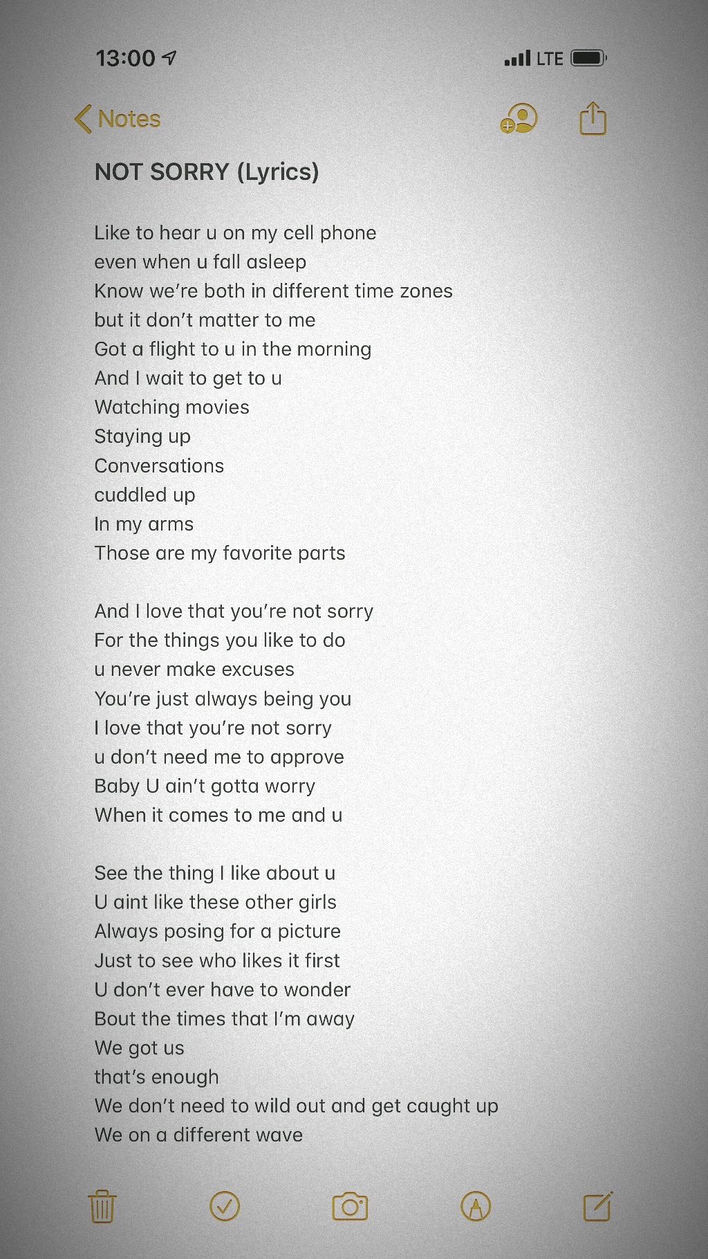 SERGIO on X: NOT SORRY (Lyrics)  / X