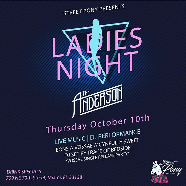 EONSmiami's tweet photo. I’ll be performing live tomorrow night @theandersonbar along with @cynfullysoulmusic @traceofbedside and the homies @vossae 
10pm / No cover 
Ladies night https://t.co/B2HDJU9XST