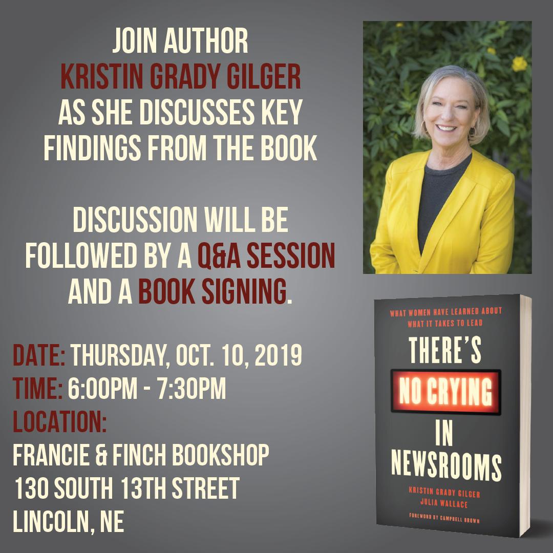 Join Kristin at the Francie &amp; Finch Bookshop for a discussion of key findings from the book. Followed by a Q&amp;A session and a book signing. For more details: bit.ly/2Oo57uO