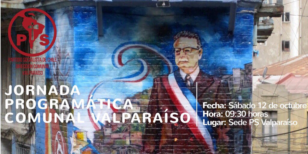Este sábado 12 de octubre tendremos nuestra Jornada Programática en miras a las elecciones 2020. Más información e insumos disponibles en sus correos electrónicos. 
Comunal Valparaíso, el Comunal de Salvador Allende ✊🏽👓