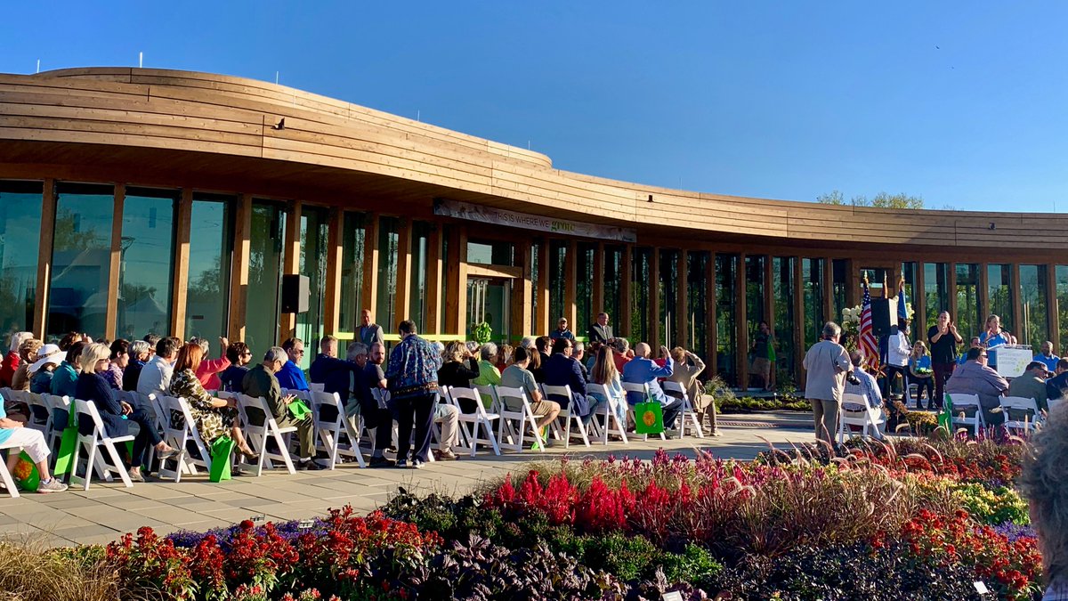 The first phase of <a href="/WaterfrontGrdns/">Waterfront Botanical Gardens</a> has bloomed. The gardens sit on 23 acres &amp; was once home to the Ohio St Landfill. Next phase will be a restaurant, gift shop, water filtration &amp; children's gardens. 🌼 🌱 Learn all about this new attraction bit.ly/30YhZKz