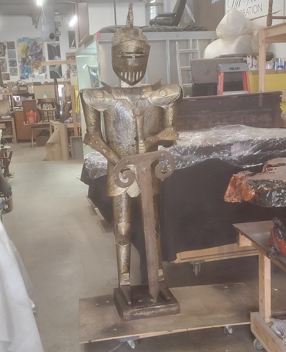 dvrestoration's tweet photo. I never intended to just work on furniture.  I never dreamed I'd work on a tin soldier!
#davincirestoration https://t.co/jjxmzNnLM7