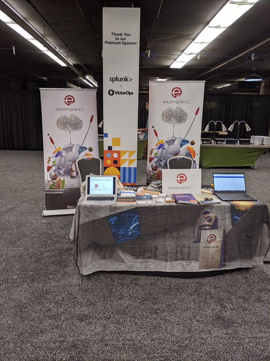 example42's tweet image. check our table at #puppetizepdx for a demo of our Hiera Data Manager webservice