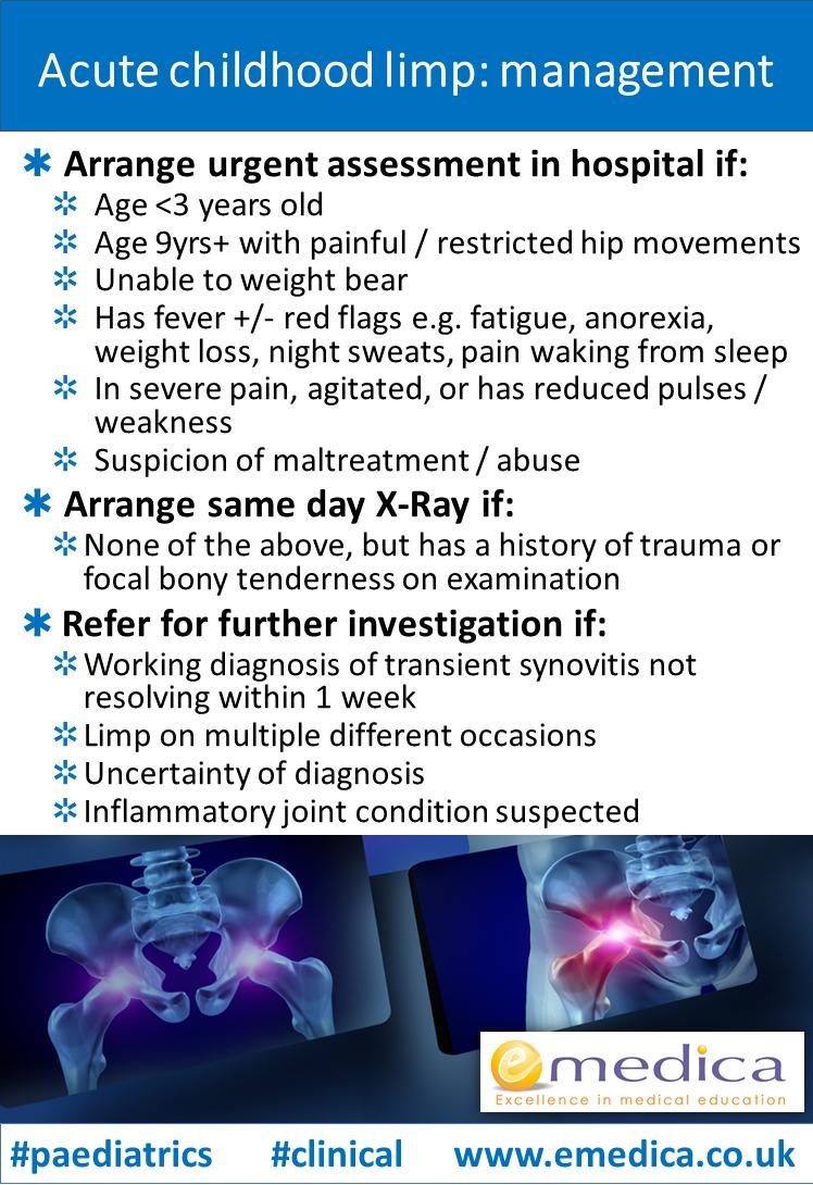 gptraininginfo's tweet photo. How should you manage Acute Childhood limp?
For 112 rapid reviews like this in a handy deck of cards for easy revision anywhere, get our clinical cases cards here: https://t.co/by6bxAgX8h
#PassAKT #PassSRA #PassCSA #emedica #rapidreviews https://t.co/PzQ3KxYlwl