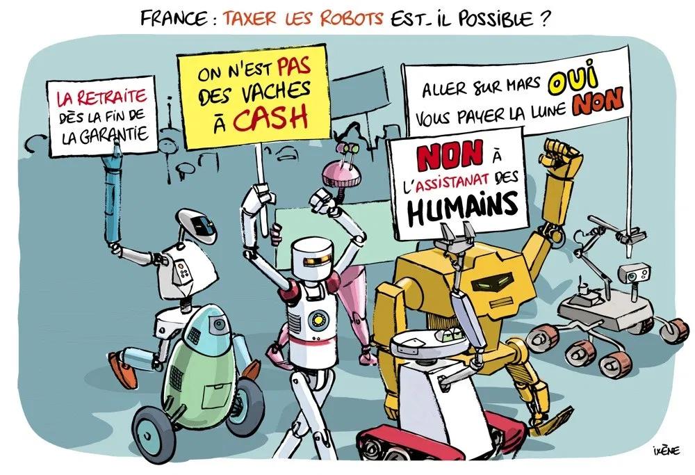 #LaGrandeConfrontation :
Depuis l'amélioration des conditions de travail par la robotique, tout part aux poches du #capital, rien pour les ouvriers, ni n'anticipe nos #retraites selon un barème #taxesurlesrobots #GAFAM ; et la retraite pour les robots, c'est la 'maintenance' ?