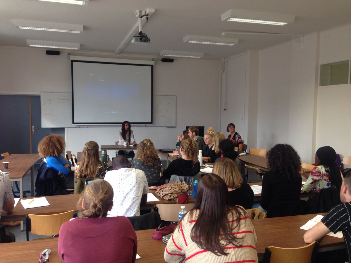 BrinkmanInge's tweet photo. Today: Aderonke Adeola on her documentary AWANI at the African Languages &amp; Cultures Department at Ghent University. An important and interesting event, thanks to GAP, Afrika Filmfestival, Africalia and Aderonke Adeola! https://t.co/tZhFXWuYjP https://t.co/jCWqd3WxX7