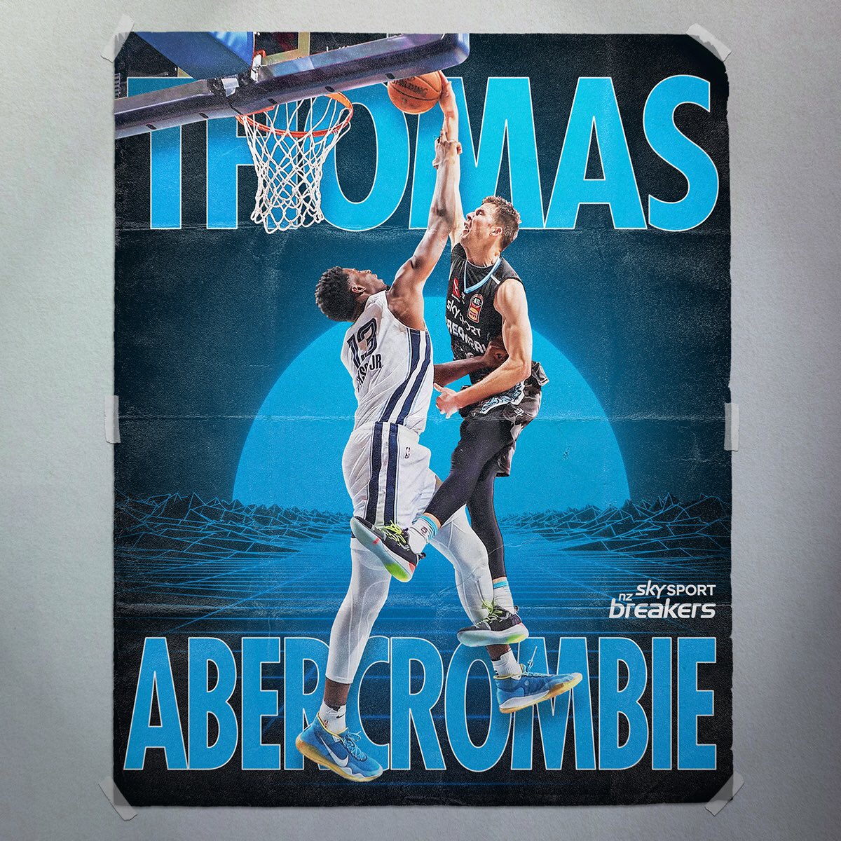 NBL's tweet photo. There’s really only one thing to do when an NBL player puts an NBA player on a poster... PUT EM ON A POSTER.
#PassTheBluTack #CSIMemphis #NBLxNBA https://t.co/lWPr3IZZfQ