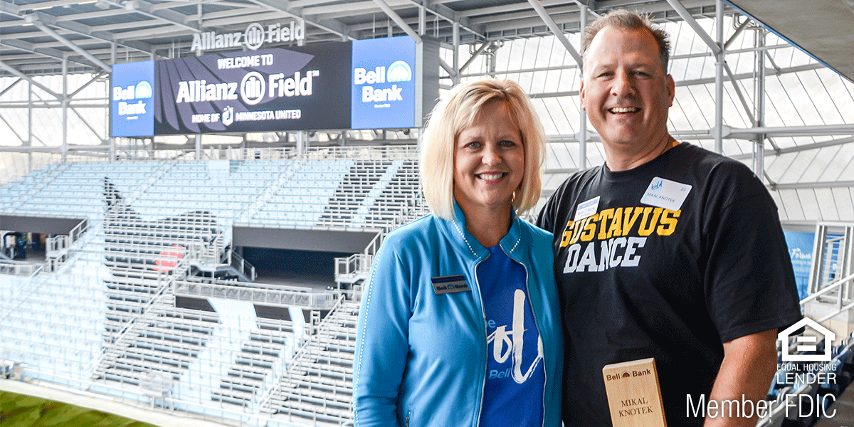 gobellbanks's tweet photo. A congrats goes out to Mikal Knotek, producing area manager in our Minneapolis Colonnade location, on receiving the @Jpetersonklein Bell Culture Builder Award! #bellculture #bellvalues #beboldbebell https://t.co/5H2SC9NPRZ