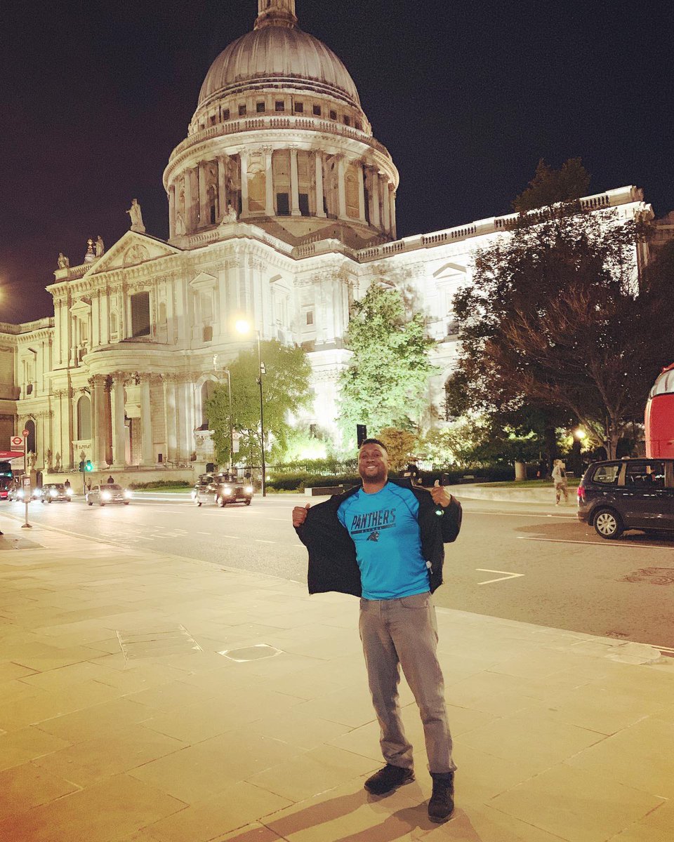 iAmChrisNeal's tweet photo. #Alexa: play “Meet Me At The #London” #UK #PanthersInLondon #KeepPounding #DoYouRiot #LondonBridge #StPaulsCathedral https://t.co/a6DH9xBnAt