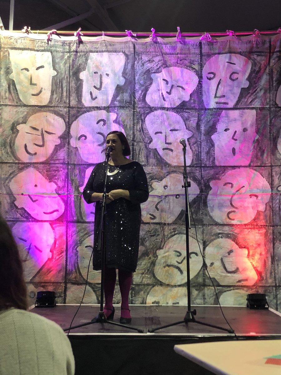 AbiBrown1's tweet photo. Delighted to join the celebration tonight of 5 years of @artcityuk in #StokeonTrent - and also to hear more from @MontgomeryGhost about his inspiration for the #StokeWorks installations that have appeared across our city in recent weeks, supported by local commissions. https://t.co/RcdIDBWieo