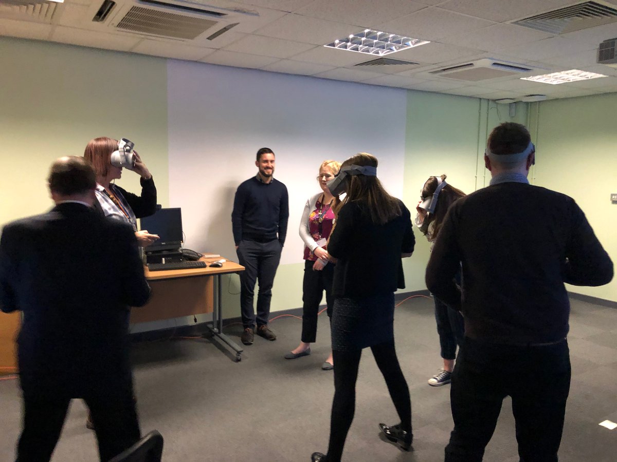 .<a href="/RTPIPlanners/">Royal Town Planning Institute</a> from Aberdeen and Aberdeenshire try out the <a href="/JamesHuttonInst/">James Hutton Institute</a> #VLT and #VR facilities