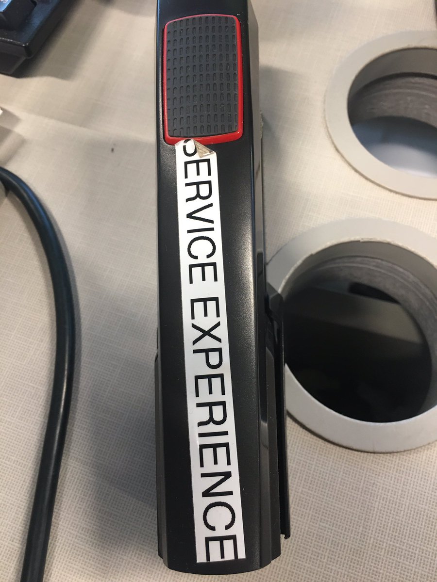 ServiceDesignLK's tweet image. Made some returns and noticed the stapler at the counter. The employee said, “it’s a fancy name for cashier,” chuckled and rolled her eyes. Is she right? Are we adding complication with these terms? How are employees who have always been attentive and accommodating feeling?