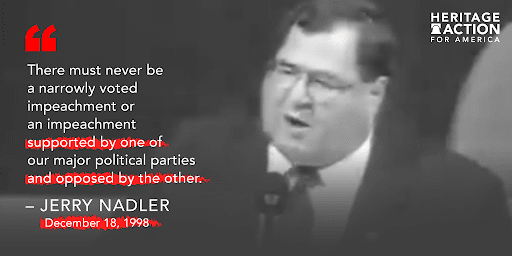 Heritage_Action's tweet photo. That's about right Jerry.
Liberals should remember what they once said. They should not be using Congress’s power of impeachment as partisan weapon against @realDonaldTrump’s agenda. https://t.co/0LW6CKYD3B