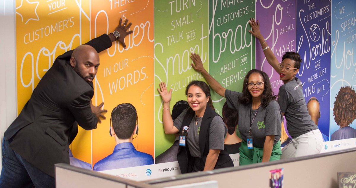 We always live by our promise to deliver excellent customer experience. 

Thank you for everything you do,We appreciate you!!!

@BJTaylor_5 @anthonyetuggle @4jbar @AzizaChimal #EmployeeEngagement #BeProudCSW2019 #CSW2019 #TuggleNation  #DMDR #LifeAtATT @LifeAtATT @SiaFashionsLLC
