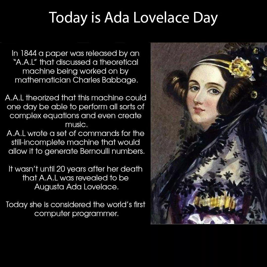 ClareBurns7's tweet image. How lovely #FirstProgrammer #AdaLovelaceDay