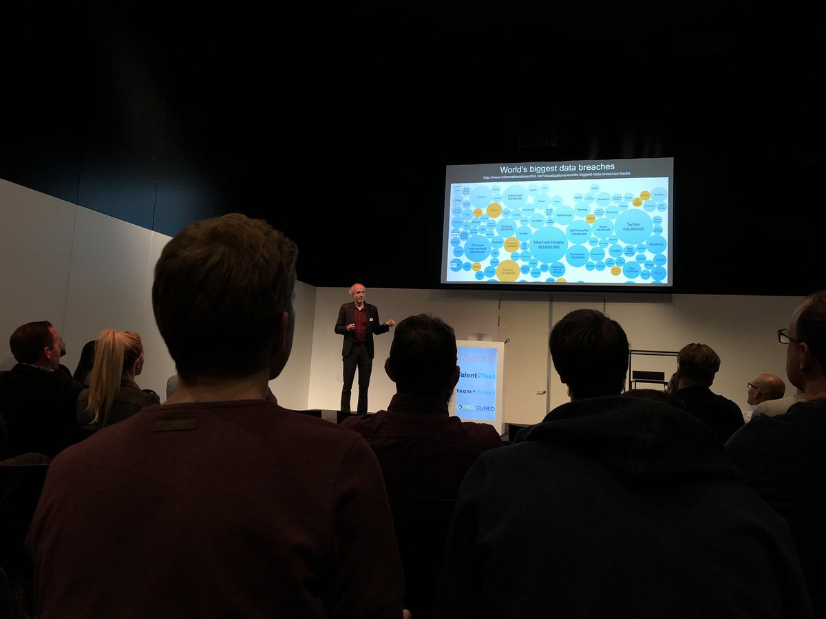 JaniDeKort's tweet photo. Ethisch hacken was voor mij nog onbekend terrein, dankzij de enthousiaste presentatie van @intidc ben ik me er al iets meer van bewust. De seminarie Security Essentials was daarom heel interessant! #talentit #itfactory #thomasmore https://t.co/hzy08Huo3N