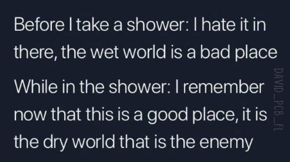 ADavid1977's tweet image. Totally true, especially when I'm depressed. #depression #depressed #showerdaily #getbackup
