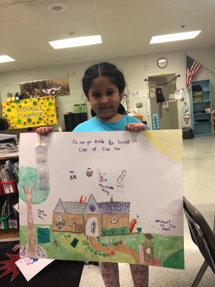 hstovall12's tweet photo. Look at my winner in the fire poster contest! #tarao #thirdplace #FirePreventionWeek https://t.co/tPfScACz5e