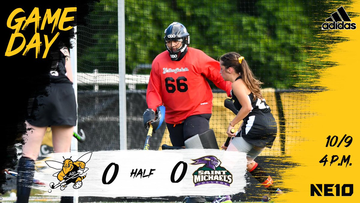 aicathletics's tweet photo. FH: Leclerc's defensive save is the biggest stat so far. No score between @fieldhockeyaic and St. Michael's at the break. #AICommitted #NE10Embrace #NE10NOW https://t.co/UGmdQLk5tL