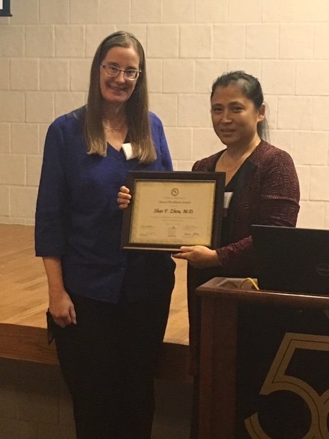 On October 07, 2019, Dr. Shao-Feng Zhou, associate professor with the Department of Anesthesiology, received a 2019 Women Faculty Forum (WFF) Excellence Award. med.uth.edu/anesthesiology…