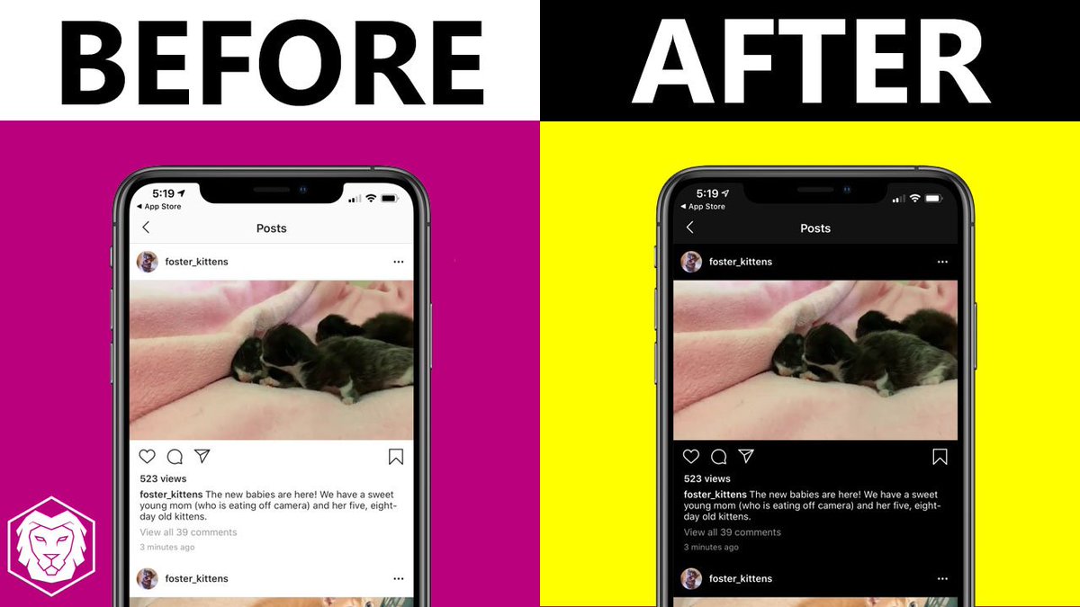 LiontoPro's tweet photo. ⚡️Enable INSTAGRAM DARK MODE in 1 step! 🌗
▶ Watch Here! 👉https://t.co/p5puKsThH5
#LIONTO #Instagramdarkmode #instagramupdate #darkmodeinstagram #darkmode #Instagramdark #blackINSTAGRAM #TechNews #Android10 #IGDarkMode #NightMode #instagram #LIONTOPRO https://t.co/rslJ7KYOD6