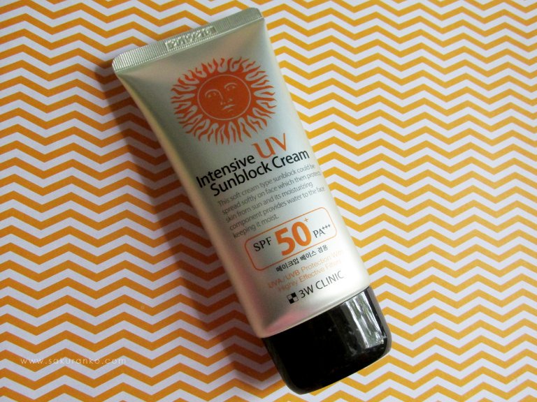 3w clinic sunscreen