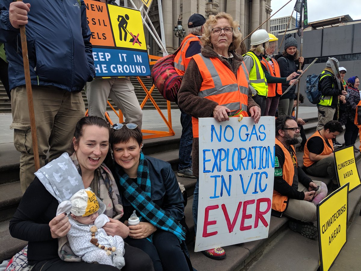 caldenhoven's tweet image. It's 2019 - a halt on all gas exploration is the right thing to do. Methane leakage is causing Oz emissions to soar, and drilling won't bring down gas prices #springst #springrebellion