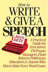 JoanDetz's tweet photo. Many things have changed since #HowToWriteAndGiveASpeech was published in 1984, but one thing has not changed: Audiences like it better when you speak shorter rather than longer (Kudos to #Toastmasters for using time limits. Agendas matter. Do not run overtime!) https://t.co/cHdfr4hXfK