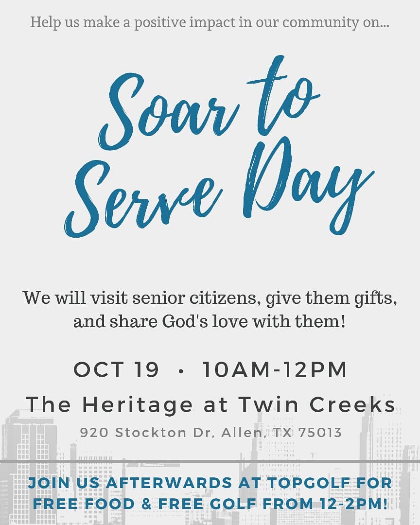 AHSDOLLS's tweet photo. Join us on Eagles Soar to Serve Day next Saturday at the Heritage at Twin Creeks from 10am-12pm to spend time w/ the senior citizens, play games, &amp; give them gifts! Then, we're going to meet @ TopGolf for free golf &amp; food until 2pm! You must have your membership forms filled out! https://t.co/OkMlLknD8z