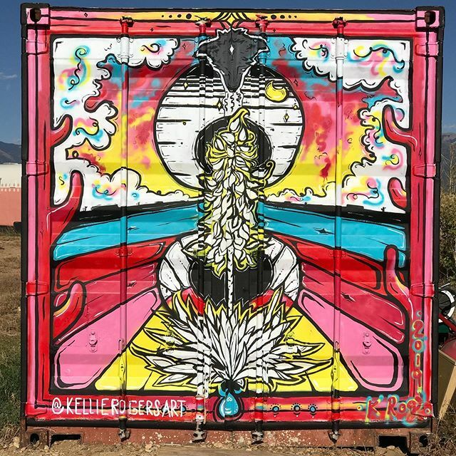 sacredhardware's tweet photo. End of day 3 ❤️🏜💕🌞 she is finished! Sooo grateful for the lovely people @hotellunamystica for taking care of me and giving me this opportunity to paint. It is when I’m painting that my heart is full and content. To create a piece in such a beautiful and whimsical place makes… https://t.co/MYh77k917h