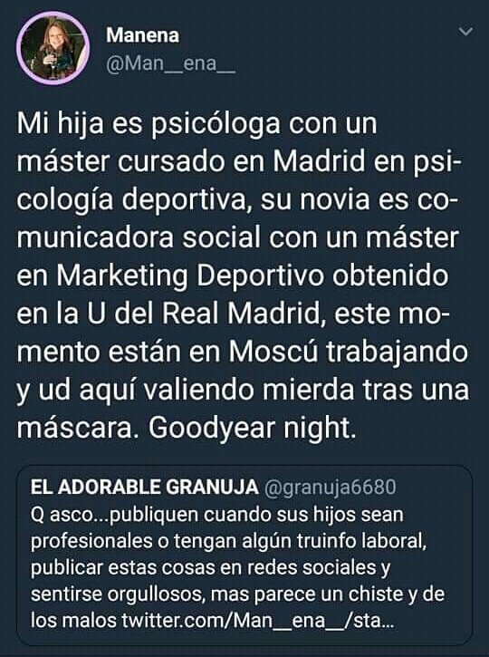 juanitalaboli's tweet photo. Cerrada de ojete nivel Tanos. https://t.co/kNbKmFOCn2