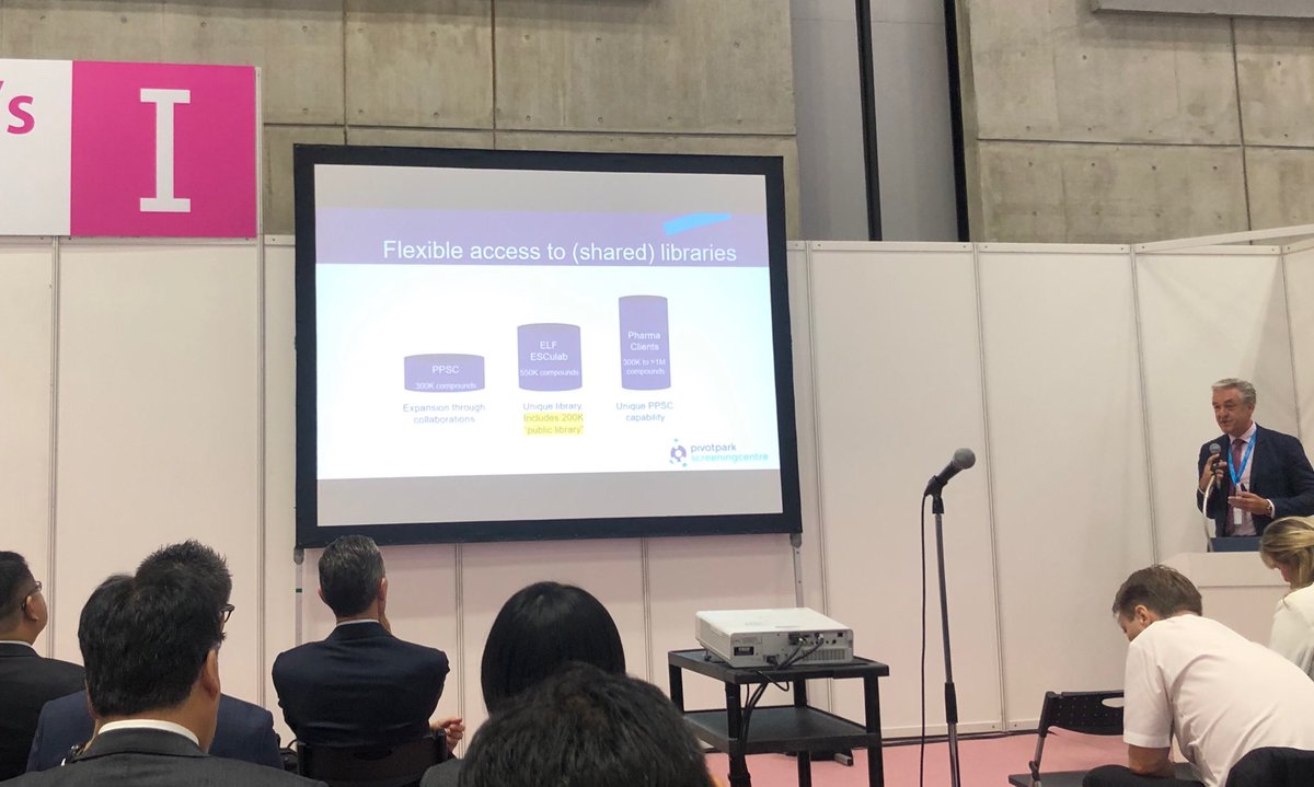 My colleague Ronald ten Berge presenting PPSC screeningcentre at the JapanBio 2019
