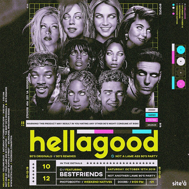 djbestfriends's tweet image. Bringing #HellaGood jams to @Site1A this Saturday! Plenty of drink specials and make sure to get a picture in the @WeekendNatives photo booth 😸